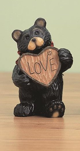 Resin winter mini bear figurine
