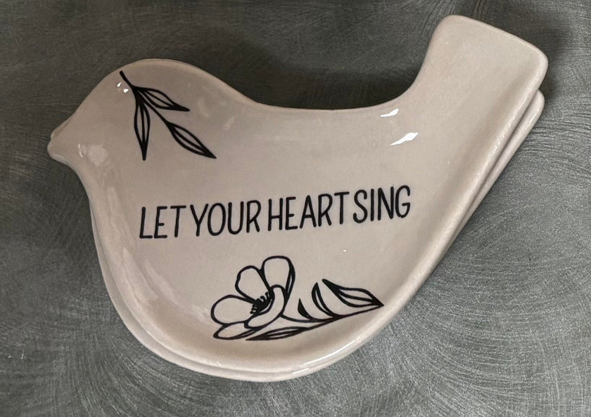 Ceramic Bird Trinket Dish
