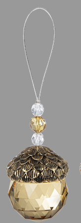 Crystal Expressions Acorn Ornaments