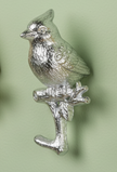 Metallic Cardinal on Branch Wall Hook