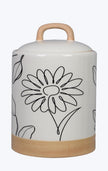 Simple floral canasters