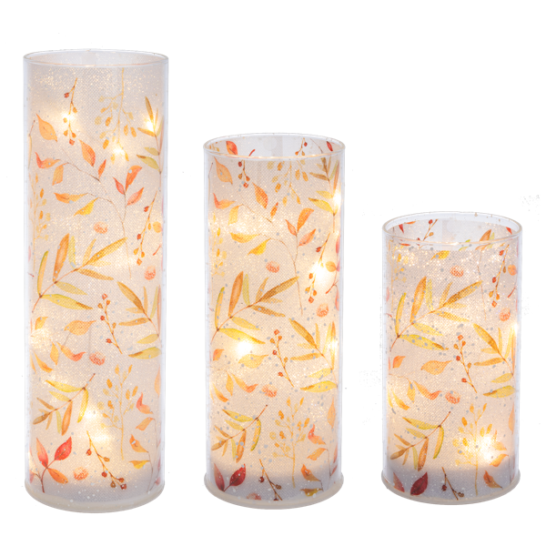 LED Light Up Bountiful Harvest Pillar