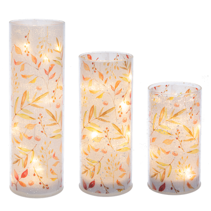LED Light Up Bountiful Harvest Pillar