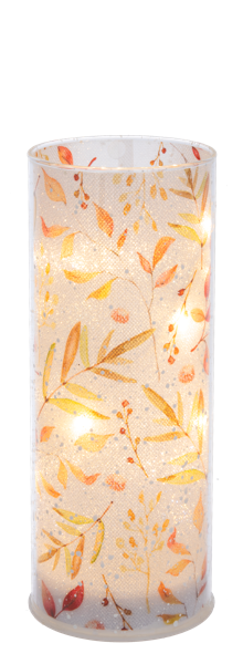LED Light Up Bountiful Harvest Pillar