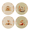 Fall snack plate with forest friends