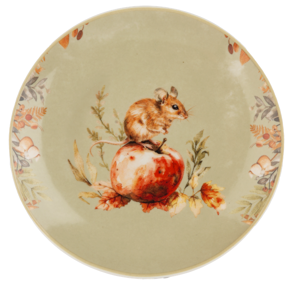 Fall snack plate with forest friends