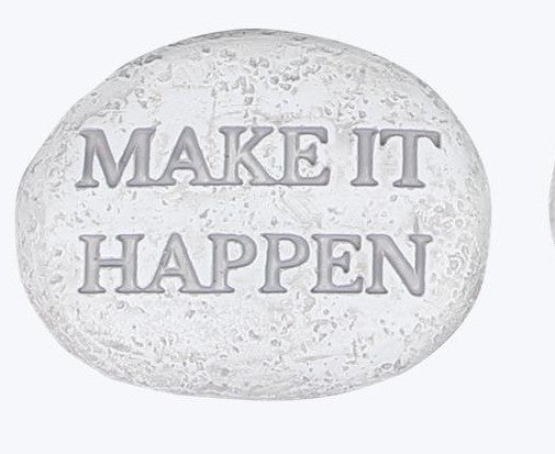 Resin rocks with motivational messages