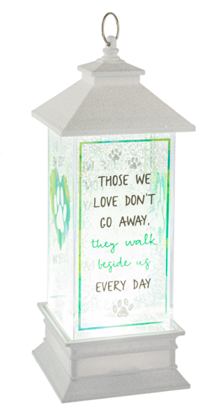LED Light Up Shimmer Pet Bereavement Lantern - Those We Love Don't Go Away