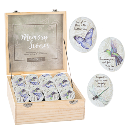 Bereavement Spiritual Winged Memory Stones