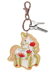 Whimsy Embroidered & Beaded Purse Charm