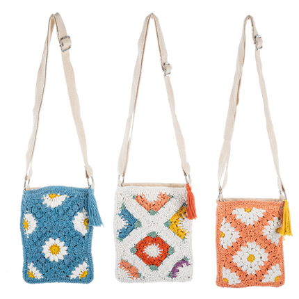 Crochet cross body bag