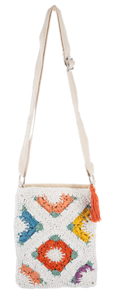 Crochet cross body bag