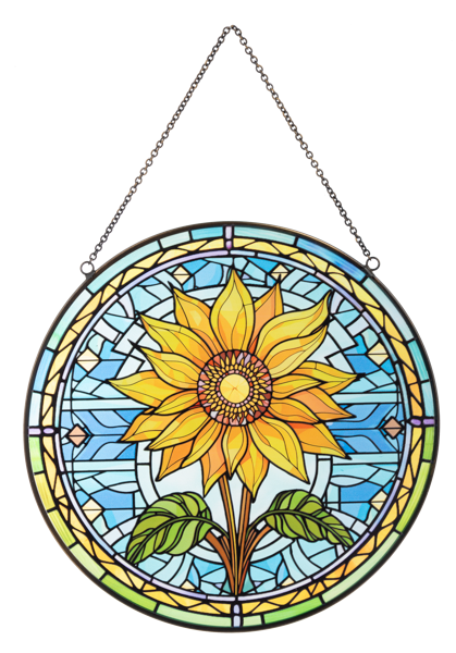 Stained Glass Sunflower Suncatcher