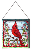 Cardinal Stained-glass Sun Catcher