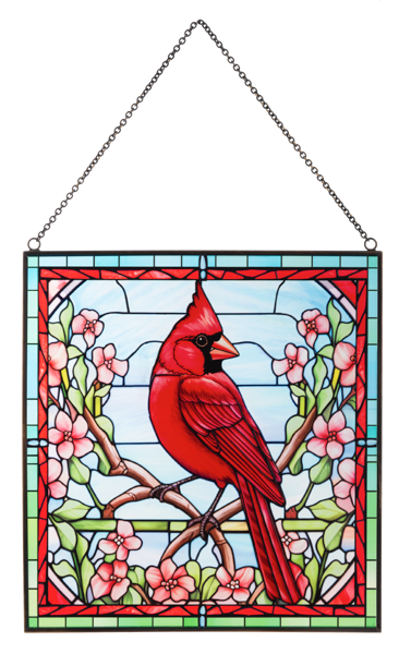 Cardinal Stained-glass Sun Catcher