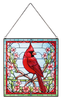 Cardinal Stained-glass Sun Catcher