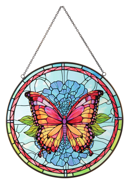 Butterfly-Stained Glass Sun Catcher
