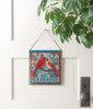 Stained Glass Cardinal Suncatcher - Welcome
