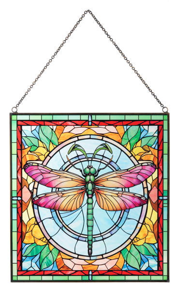 Stained Glass Dragonfly Suncatcher