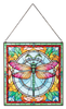 Stained Glass Dragonfly Suncatcher