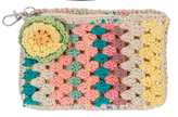 Crochet Granny Square Flower Coin Purse