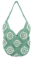 Crochet Hobo Tote Bag