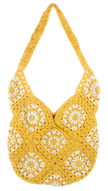 Crochet Hobo Tote Bag