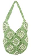 Crochet Hobo Tote Bag