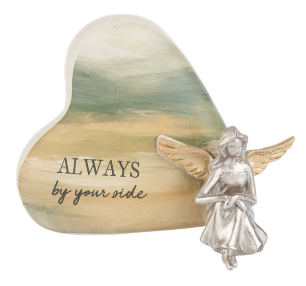 Bereavement Angel on Heart Figurines