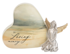 Bereavement Angel on Heart Figurines