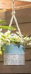Embossed Metal Planters