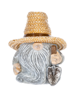 Garden Gnome with Straw hat