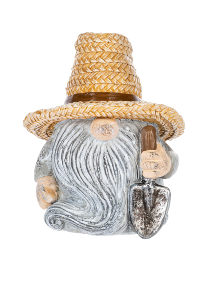 Garden Gnome with Straw hat