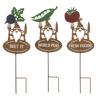 Gnome Veggies Garden Stakes