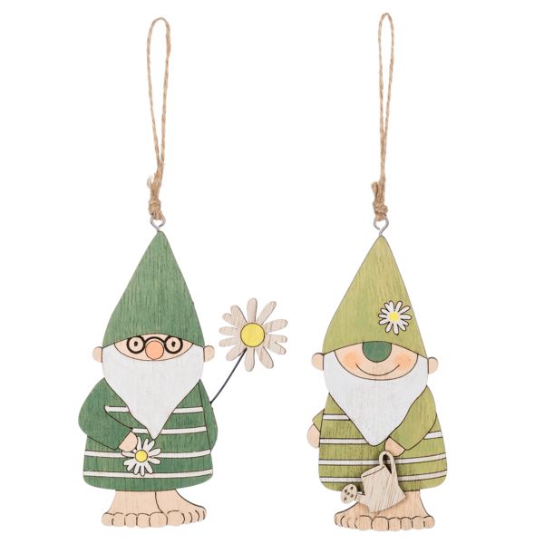 Wooden Gnome ornaments