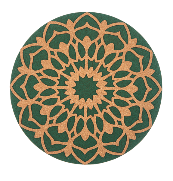 Mandala Cork Plant Coaster 3 Piece Set