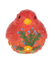 Carved Botanical Bird Figurine