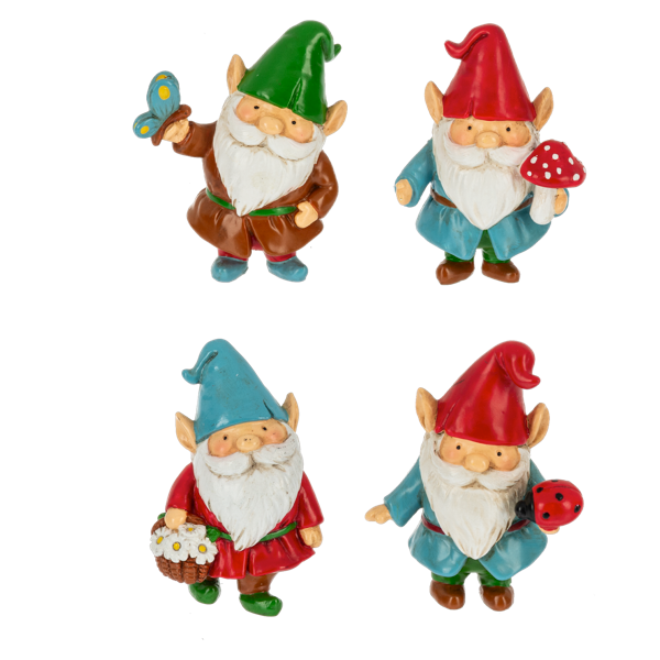 Small Gnome Figurines and house