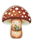 Mushroom Art Block Figurines