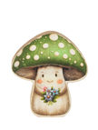 Mushroom Art Block Figurines