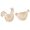 Rooster & Hen Figurines