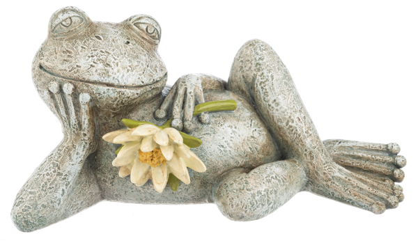 Lazy Garden Frog Figurine