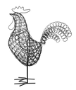 Coiled Wire Rooster