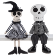 Skeleton Couple Shelf Sitter set