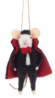 Handcrafted Trick or Treat Halloween Mouse Ornamen
