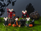 Handcrafted Trick or Treat Halloween Mouse Ornamen
