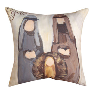 Nativity And Kings "Come All Ye Faithful" Climaweave Pillow