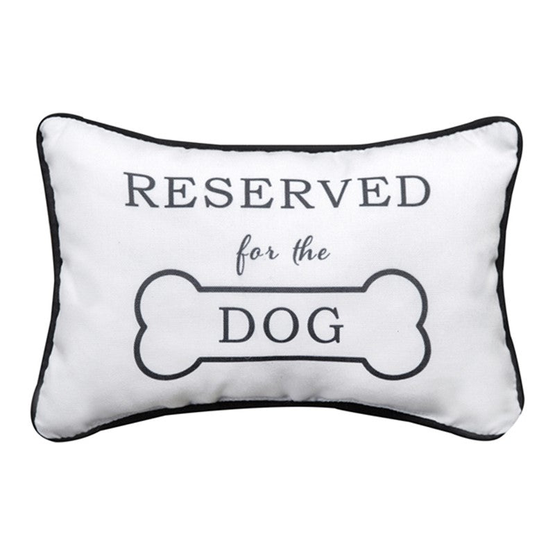 Reserved For The Dog Word Pillow