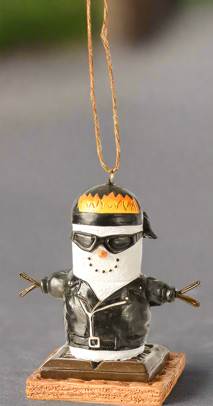 S'mores Biker Ornament