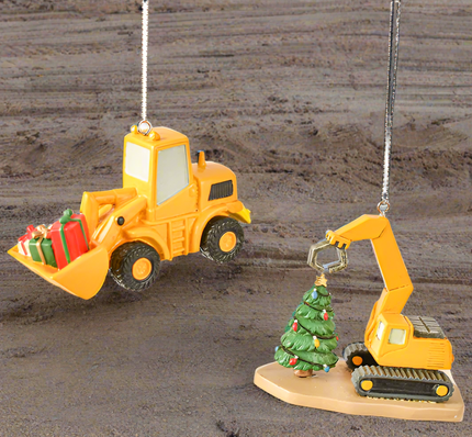 Pave Loader & Excavator Ornaments